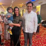Sanjjanaa Instagram - It was indeed like a memorable evening! Meeting renowned politician Ashwath Narayan Sir at the wedding of our film producer from our very own #sandalwoodfilms N M Suresh’s daughter’s wedding was quite an experience. It’s always inspiring to meet influential personalities and be a part of such special occasions. Did you all as well have any interesting conversations or experiences during the event? My beauriful dress was from @fashion4you_designer_boutique it’s a boutique owned by Sumaya a women Eunterpruener … and as you all know, I truly love supporting women entrepreneurs & standing up for the #localbusinesses , being #vocalforlocal has my heart and soul ❤️ Bangalore, India