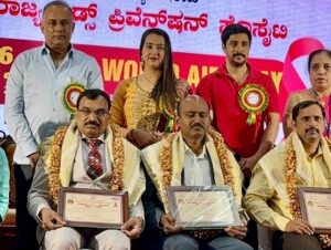 Sanjjanaa Instagram - It’s wonderful to be sharing a few vibrant moments meeting our  Honourable Chief minister @siddramayya sir , & our health minister  @dineshgrao sir from a event that I attended this morning at the very prestigious venue in the #Vidhanasoudha banquet hall . 

I am indeed honoured to be the guest of honour on “ World HIV day “ in karnataka , Along side my co - star @premnenapirali , spreading the word and doing every bit so that HIV is prevented in the upcoming generations with the help of awareness & knowledge . 

I would also like to take this moment to thank Shree Siddharamaya sir & his Goverment to have fulfilled all his promises and to have made the life of every person below the poverty line , as well as the life of the women in karnataka so convenient by providing us various facilities , & to have empowered each one of us in this large state . Our prayers are with you for a long life & best health . 

Congratulating @dineshgrao sir on achieving so much in such a small span of time , in providing and extending all the health facilities & expensive treatments to the rural areas of Karnataka state . Sky is the limit for your achievements sir . 

Also thanking my husband Doctor Azeez pasha (vascular & Endovascular surgeon Manipal hospital , Old airport road Bengaluru ) , to have always been at the service of Mankind , and also thanking all the doctors to have been the real warriors ,perhaps a system of support to every Human with illnesses . 

Thanx to doctor Ansar Ahmed ji , for this wonderful opportunity. 

Also on this world HIV Day I would like to request every reader who is reading my post to educate teenagers to senior citizens to everyone about how does HIV happen and how it can be prevented because I strongly believe “ prevention is better than cure “ -  Nimma yellaraaa abhaari (your faithful ) - Sanjjanaa Galrani .