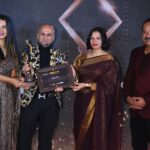 Sanjjanaa Instagram - I was very over whelmed , to be visiting , #fashionawardsindia2023 the 2nd edition , firstly to receive my award from @taramma for my contribution in South Indian cinema , it has been a journey of 55 films across , kannada , Telugu & malyalam film industry … I have been blessed with the opportunity of working with many superstars & dignitaries like #Pawankalyan @pawankalyan , #Prabhasraju @actorprabhas , Shivrajkumar , Darshan @darshanthoogudeepashrinivas , Sudeep @kichchasudeepa , mohan lal @mohanlal , Mamooty @mammootty & many others … Besides they also acknowledged my social journey of my philanthropic work that I have done & I am continuing to do of supporting many orphans through @sanjjanaafoundation . it’s very important to be receiving applause so that we continue to do what we do in a more focused manner in my opinion . Especially when your life is super hectic with your motherhood journey and you’re coming back to your career with many aspirations and 2 new films in my kitty . Besides , I was also very happy to be presenting awards to many budding artists , I would love to congratulate @pradeep_sankey_events & Mr . Basvaraj in conducting such a fabulous event . I would like to congratulate all the winners and tell you all that this is just a beginning . All the best . Beautiful dress styled by @sanjay_shammy Hair & make up by @ss_makeover_by_suha Karnataka, Bangalore
