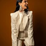 Sarah Jane Dias Instagram - we. like. to party. . hair and makeup - @fromlinertolipstick suit - @sshomme jewellery - @curiocottagejewelry photography - @mhatreom . #fashionphotography #fashion #howtowearasuit #suit #indianfashion #indianfashiondesigner