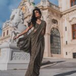 Sarah Jane Dias Instagram - my, what nice arms you have 😜 . sari - @yeh_lehenga_nahi_mehenga hair and makeup - @sarahjanedias styling and accessories - @hansichika photography - @sevenenis . #photoshoot #vienna #austria #sari #saree #indianwear #prestitchedsaree Vienna, Austria