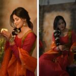 Sayli Patil Instagram - #reuse #recreate Diwali outfit planning is an exciting task. I keep mixing and matching my plain Anarkali suits with vibrant dupattas and that’s my secret to create endless stunning looks. This time, I chose my old pink suit with orange dupatta, added a stunning jacket for that extra pop of glam. Embracing this new color palette, and I'm absolutely in love with the result! :) 🌸✨ 📷 @kaustubh_gokhale