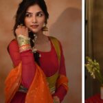 Sayli Patil Instagram - #reuse #recreate Diwali outfit planning is an exciting task. I keep mixing and matching my plain Anarkali suits with vibrant dupattas and that’s my secret to create endless stunning looks. This time, I chose my old pink suit with orange dupatta, added a stunning jacket for that extra pop of glam. Embracing this new color palette, and I'm absolutely in love with the result! :) 🌸✨ 📷 @kaustubh_gokhale