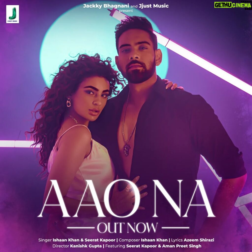 Seerat Kapoor Instagram - If love is a melody, 'Aao Na' is its poetry! 🎶♥ Listen to the love song of the year: Aao Na, on your favourite music streaming platforms! ▶ ✨ @iamseeratkapoor @aman01offl @themadphotographer @ishaankhanblive @jackkybhagnani @shyamc26 #JjustMusic #LatestHindiSong #LoveAnthem #IshaanKhan #SeeratKapoor #LoveSong #MonsoonVibes