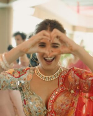 Shakti Mohan Instagram - Behen di mehandi 💛
#besttimes @muktimohan @whokunalthakur 

Styled by @shreyandurjastyle 
Outfit @anishashettyofficial 
Jewellery @swabhimannjewellery @rubans.in 
Hair @aaliyahussainhairmakeupcreator 
Makeup @ritickasjalan 
Photos @themadeinheaven 
@shubhamdancer