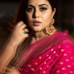 Shamna Kasim Instagram - Thank u @chelaclothing for this beautiful saree 🩷