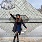 Shazahn Padamsee Instagram – Bonjour Paris 🫶 Louvre Museum, Paris, France