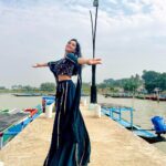 Sheetal Patra Instagram - Anchored with Hope & Positivity 🦋🌸💕 Guys can you Guess the location?!🐬