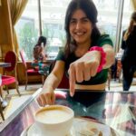 Shenaz Treasurywala Instagram – This cafe is famous for being the most beautiful cafe ☕️ in the world – Gold plated interiors + Gold Plated Coffee.  I realised Gold is good to look at but not good to drink. My stomach was not happy after the coffee ☕️ moral: Gold is to be worn; not to be swallowed. 

New York Cafe in Budapest!
#newyorkcafebudapest #budapestcafe #budapestcafenewyork