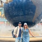 Shireen Mirza Instagram - Sneak Peek At Universal Studios. Vlog coming up very soon ❤️🤩 #singapore #universalstudios #tourist #destination #touristattraction #fyp #wanderlust #vacation [ Tourist, Destination, Universal studios, excitement, Tour, travel, wanderlust, couple travel, vacation ] Universal Studio, Sentosa Beach Singapore
