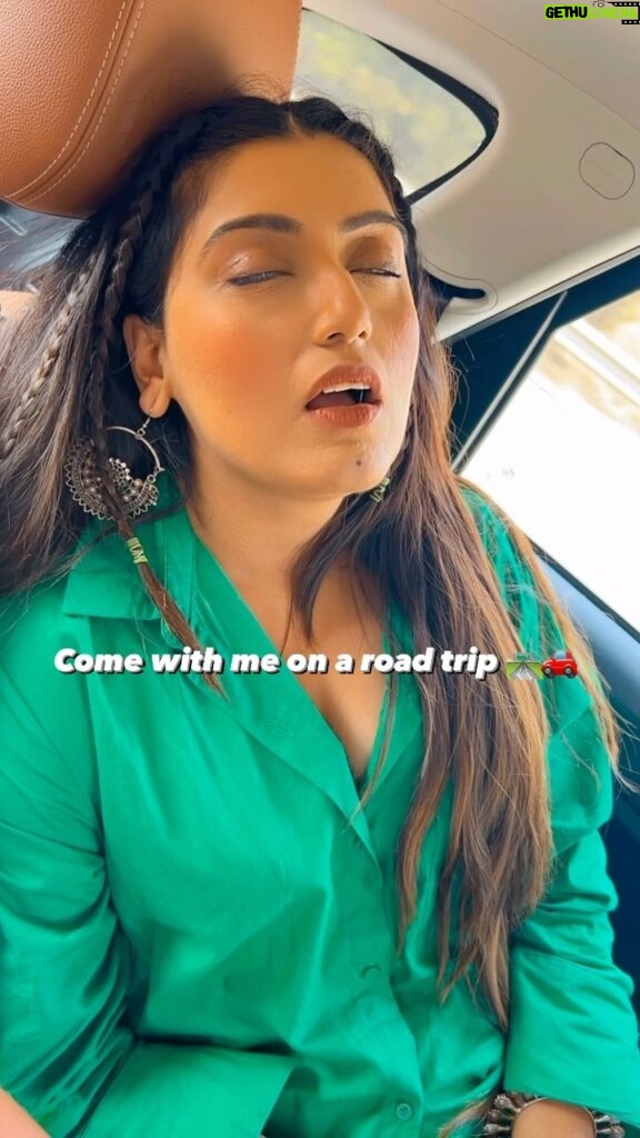 Shireen Mirza Instagram - Learn 20 different ways to sleep in the car 🥱 💤 #notaroadtripper #treding #reelsinstagram #travel #roadtrip #longdrive #motionsickness #saturday #fun #delhi #comedy #laugh #live #fyp