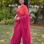 Shiva Jyothi Instagram – Life is a test, 
give it your best. ❤️❤️❤️❤️

Saree @label_dishana ❤️

#newpost #instagram #instagood #pics #jyothakka #shivajyothi #saree #sareelove