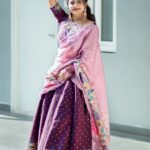 Shiva Jyothi Instagram - Happy Dasara ❤️❤️ Outfit by @label_dishana ❤️ Makeover @ramyashankar.makeupartist ❤️ Clicks @krishh_3011 @thefotocopy #newpost #instagram #instagood #lehanga #dasara #festival #festivalvibes