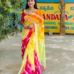 Shiva Jyothi Instagram - Making yourself happy again is the biggest comeback.❤️🤌🧿 Saree @label_dishana ❤️ Pics @thehashtag_photography ❤️ #newpost #instagram #instagood #saree #sareelove #yellow #pink #shivajyothi #jyothakka