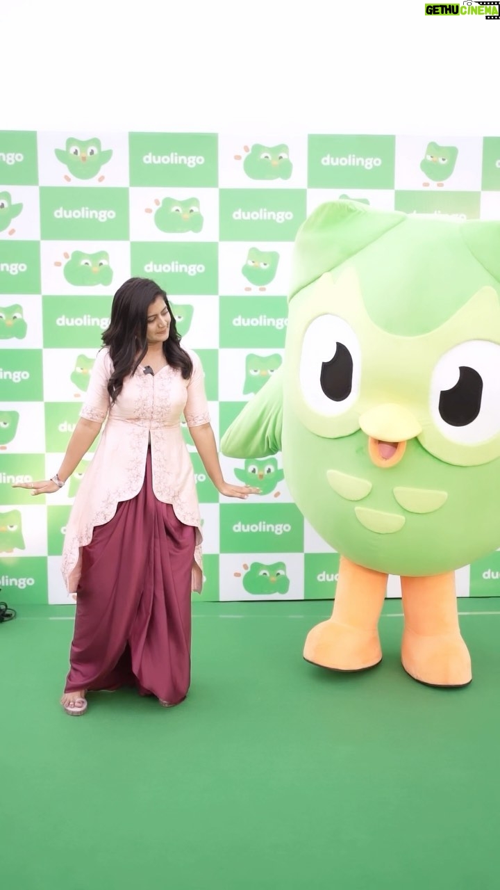 Shiva Jyothi Instagram - I need someone who’ll answer all the questions just like duo did ☺️ @duolingo_india . #duolingoindia #StarToGlobalStar #duolingoindia #duolingo