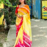 Shiva Jyothi Instagram - Making yourself happy again is the biggest comeback.❤️🤌🧿 Saree @label_dishana ❤️ Pics @thehashtag_photography ❤️ #newpost #instagram #instagood #saree #sareelove #yellow #pink #shivajyothi #jyothakka