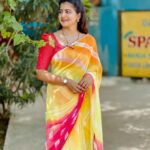 Shiva Jyothi Instagram - Making yourself happy again is the biggest comeback.❤️🤌🧿 Saree @label_dishana ❤️ Pics @thehashtag_photography ❤️ #newpost #instagram #instagood #saree #sareelove #yellow #pink #shivajyothi #jyothakka