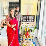 Shiva Jyothi Instagram - వినాయక చవితి శుభాకాంక్షలు… మీ అందరికి… Saree @dakshaaa_collections . . . #vinayakachavithi #2023ganeshchaturthi #2023ganeshfestival #ganeshchaturthi #ganesha #ganeshutsav #mangalamurthi #shivajyothi #jyothakka Prestige High Fields