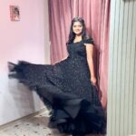 Shiva Jyothi Instagram - Keep hating on me, and see me shining more. Outfit by @label_dishana ❤️ #newpost #instagood #instagram #blackdress #blacklove #happiness #selflove #pics