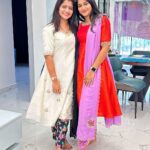 Shiva Jyothi Instagram - Same same but different 😛❤️ . . My pretty woman @iam.savithri 😘 . . Outfits by ~ @mridani_clothing ✨😍 Picture credits - @_karthik7789 😛 @ganguly_manthri 😛