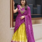 Shiva Jyothi Instagram – #happydiwali ❤️❤️

Outfit @maramsclothing_official 

Jewellery @emmadi_silver_jewellery 

Pics @thehashtag_photography ❤️

#happydiwali #diwali #celebration #festival #happiness #halfsaree #jyothakka #shivajyothi
