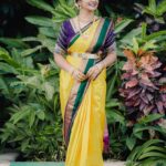 Shiva Jyothi Instagram - #happysunday ❤️❤️ Saree&blouse @southtraditionalsarees Pics @thehashtag_photography Makeover by @praneetha_beautymakeover #happysunday #newpost #instagram #instagood #love #saree #treditional