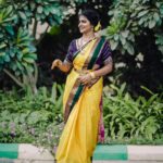 Shiva Jyothi Instagram - #happysunday ❤️❤️ Saree&blouse @southtraditionalsarees Pics @thehashtag_photography Makeover by @praneetha_beautymakeover #happysunday #newpost #instagram #instagood #love #saree #treditional