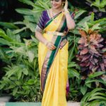 Shiva Jyothi Instagram - #happysunday ❤️❤️ Saree&blouse @southtraditionalsarees Pics @thehashtag_photography Makeover by @praneetha_beautymakeover #happysunday #newpost #instagram #instagood #love #saree #treditional