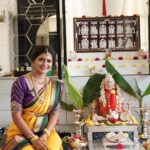 Shiva Jyothi Instagram - #varalaxmivartham2023 Saree&blouse @southtraditionalsarees Pics @thehashtag_photography Makeover @praneetha_beautymakeover #newpost #instagram #instagood #pooja #tredinational_look #saree #ammavaru #laxmidevi #blessed #thankyou #jyothakka #shivajyothi