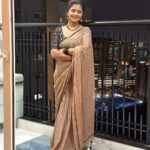 Shiva Jyothi Instagram - Life goes on with or without, whoever or whatever 😊😍 Saree @label_dishana ❤️ #newpost #instagram #instagood #mondayvibes #mondaymotivation #weekbegins #postivevibes #saree #sareelove