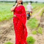 Shiva Jyothi Instagram - Promise yourself to become better everyday ❤️❤️❤️ Saree @label_dishana ❤️ #saree #sareelove #newpost #happiness #vilagevibe #jyothakka #shivajyothi