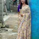 Shiva Jyothi Instagram - #happysunday ❤️ Saree @label_dishana ❤️ #instagram #instagood #sundayvibes #newpost #saree #sareelove #jyothakka #shivajyothi