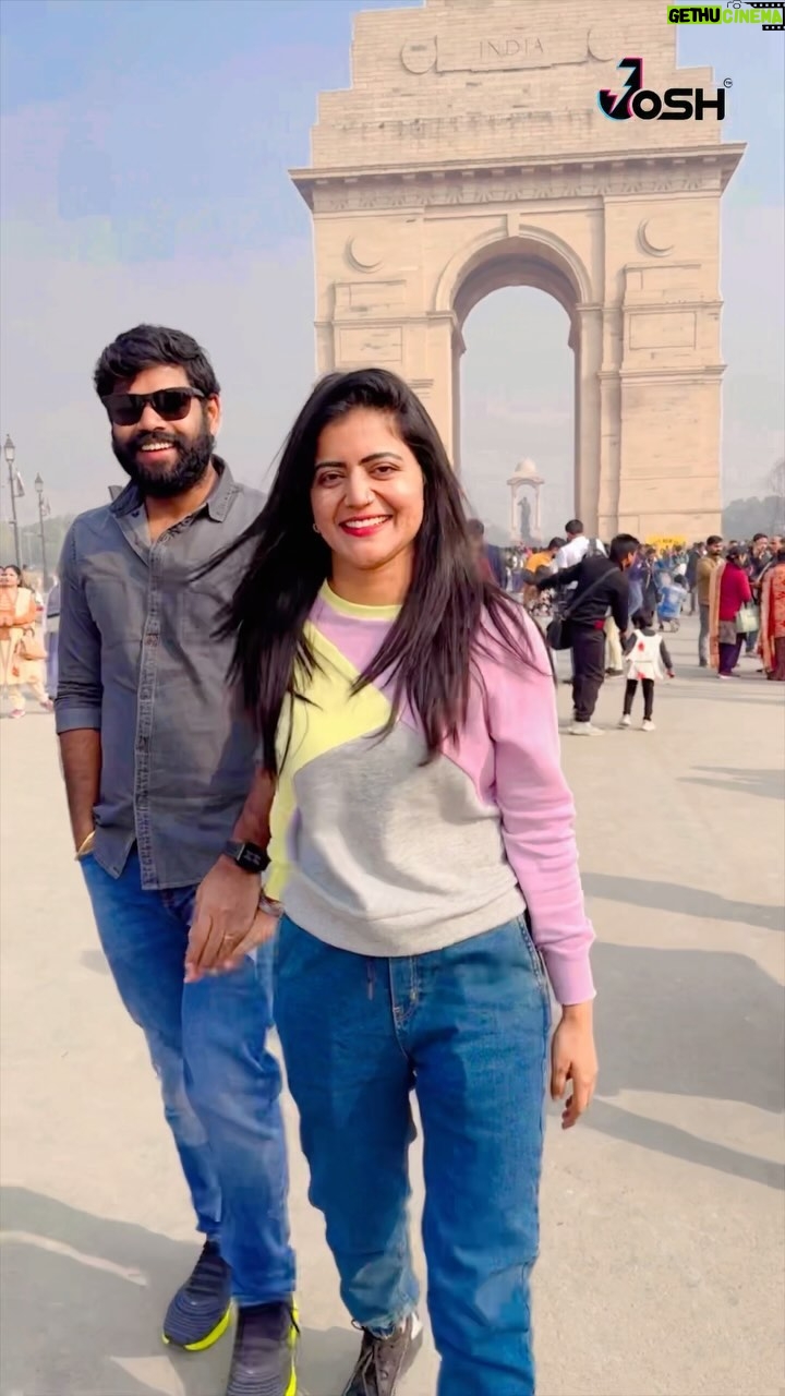 Shiva Jyothi Instagram - #delhi ❤️❤️❤️ #throwbacktrip . . . . @joshapp.telugu @officialjoshapp