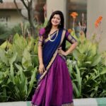 Shiva Jyothi Instagram - ❤️❤️❤️❤️ Outfit by @vaamika_fashions ❤️ Jewellery @vaamika_fashions ❤️ Pics @thehashtag_photography ❤️ #newpost #instagram #instagood #halfsaree #love #happiness #jyothakka #shivajyothi
