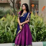 Shiva Jyothi Instagram - ❤️❤️❤️❤️ Outfit by @vaamika_fashions ❤️ Jewellery @vaamika_fashions ❤️ Pics @thehashtag_photography ❤️ #newpost #instagram #instagood #halfsaree #love #happiness #jyothakka #shivajyothi