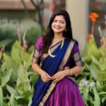 Shiva Jyothi Instagram - ❤️❤️❤️❤️ Outfit by @vaamika_fashions ❤️ Jewellery @vaamika_fashions ❤️ Pics @thehashtag_photography ❤️ #newpost #instagram #instagood #halfsaree #love #happiness #jyothakka #shivajyothi