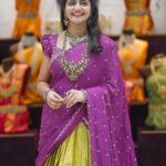 Shiva Jyothi Instagram – #happydiwali ❤️❤️

Outfit @maramsclothing_official 

Jewellery @emmadi_silver_jewellery 

Pics @thehashtag_photography ❤️

#happydiwali #diwali #celebration #festival #happiness #halfsaree #jyothakka #shivajyothi