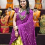 Shiva Jyothi Instagram – #happydiwali ❤️❤️

Outfit @maramsclothing_official 

Jewellery @emmadi_silver_jewellery 

Pics @thehashtag_photography ❤️

#happydiwali #diwali #celebration #festival #happiness #halfsaree #jyothakka #shivajyothi