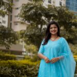 Shiva Jyothi Instagram – No matter what, get up, dress up 
and never give up!❤️❤️❤️

Outfit @maramsclothing_official ❤️

Pics @ram_chinthaparthi ❤️

#newpost #instagram #instagood #shivajyothi #jyothakka #newdress #love #skyblue #pics #photography