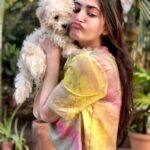 Shivaleeka Oberoi Instagram – Got my Oscar 4 years ago today! 🥹 
Pun intended 😛
Since then life has been full of cuddles and wet-nosed kisses! 🐶💕

#HappyBirthday to the boy who has my heart, is all over my gallery and keeps my phone storage full @oscar.thetoypoodle 🫶🏻 Sorry @abhishekpathakk 👻