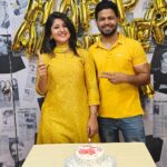Shivani Sangita Instagram - @jawed_habib_cuttack completes it’s 2nd anniversary with us 💛✨ All credits of our hair to @jawed_habib_cuttack ❤️ PS- you all have to believe when I say @subhasis_sharma and I in yellow 💛 was an absolute coincidence 😅🤷🏻‍♀️