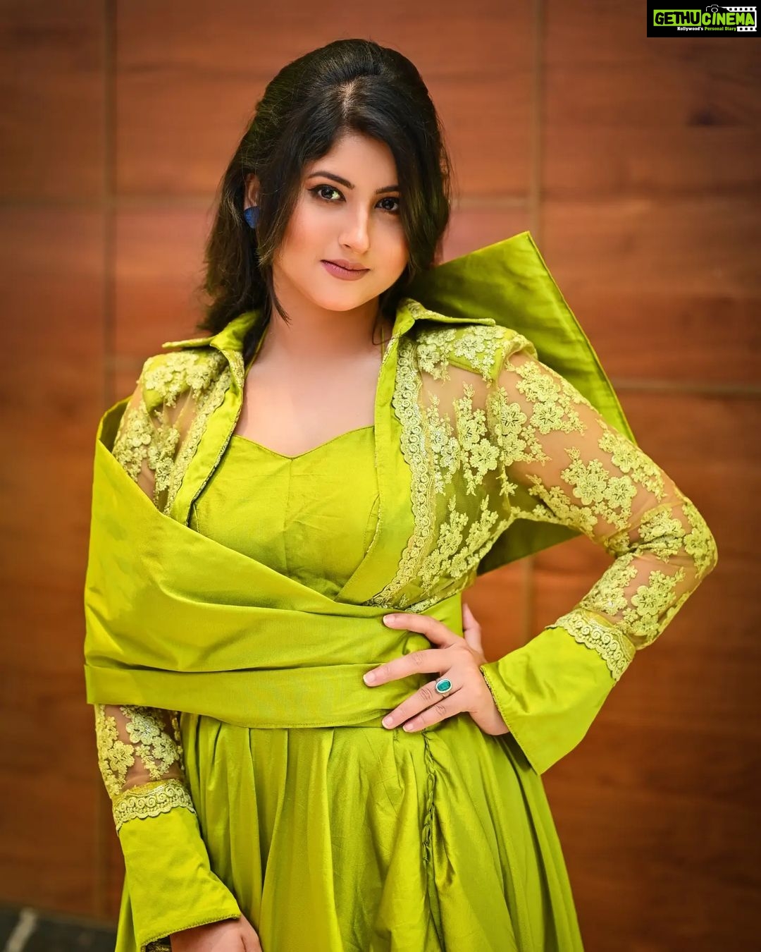 Shivani Sangita Instagram - 💚 . . . . Wearing @selina_doson_official For @bhubaneswar_runway_week