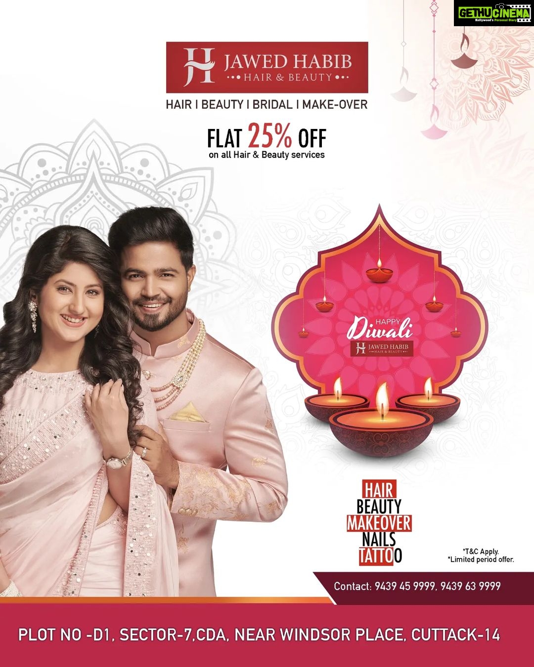 Shivani Sangita Instagram - Wishing you all a happy and prosperous Diwali from team @jawed_habib_cuttack ❤️⭐