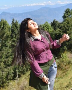 Shivani Sangita Instagram - Paradise 💜✨🏔️🌲
#candids