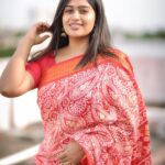 Shobanaa Uthaman Instagram - Sleepy eyes, heavy heart with busy mind❤️‍🩹 Photography: @prismatic_photography_7 Saree : @sriharidurgacollection . . . . . . . . . . . #chennai#ootd#kollywood#bollywood#pose#instadaily#instagood#instacool#model#modelling#saree#saree#tamilponnu#promoter#promotion#collaboration#vijaytv#vijaytvserial#vijaytelevision#vijaytvshow#muthazhagu Chennai, India