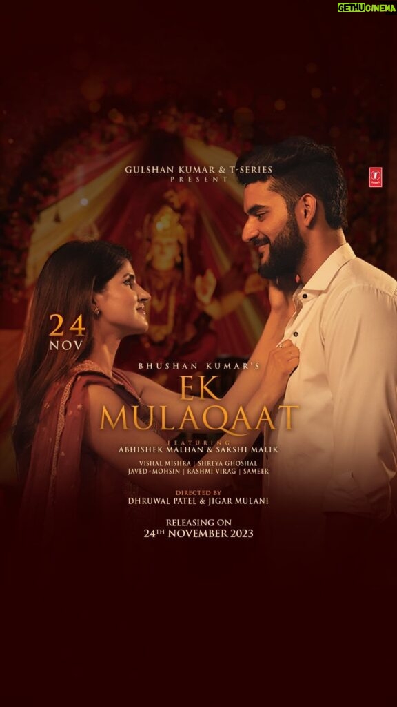 Shreya Ghoshal Instagram - Get ready to dive into the heart of #EkMulaqaat. Today, the trailer unfolds, offering a glimpse of the emotions and stories that will be revealed on November 24, 2023. ❤🔥✨🎥 #tseries #BhushanKumar @tseries.official @vishalmishraofficial @fukra_insaan @sakshimalikk @javedmohsin_official #Sameer @therashmivirag @dhruwal.patel @jigarmulani @castingchhabra