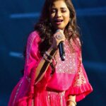 Shreya Ghoshal Instagram - Thank you @sionnahpretcouture for the beautiful outfits you have done for me from my concerts tours to Indian Idol shoot💚♥️🩷 Jewellery: @azotiique Stylist: @stylebysaachivj Asst.: @styledbynikinagda @sanzimehta777 Credits for the green lehenga look- Photographer: @yashpawarr07