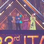 Shriya Pilgaonkar Instagram - Madhu won for Taaza Khabar 🌹 Thank you @theitaofficial awards 2023 started with the release of Taaza Khabar and we’re so grateful for all the love that has come our way for the show . 🥂We also won Best series last night ! Group hug and congratulations to the team @bbkvproductions @bhuvan.bam22 @rohitonweb @himank.gaur @arvin.bhandari @disneyplushotstar @abbasdalal @hussain.dalal you’ll wrote Madhu with such dignity , spunk and honesty. To my lovely team who created the look ⭐️@makeupandhairbyshruti @darshana.mule @shivangiishrivastav Thank you team. Group hug🤗@moderatenormal @maratheradhika @poonamdaman