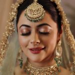 Shruti Sodhi Instagram – We are the art and the artists ✨Makeup is an art that should enhance and not hide what god has gifted you 🩷 This beautiful magic created by @barcodesalon on @aslishrutisodhi 🫶🏻✨ 

Outfit – @scarlet_by_shrutijamaal 
Makeup & Hair – @barcodesalon 
Jewellery- @santramsjewelry 

📸- @elevators_global