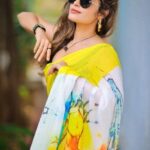 Shrutika Instagram - WHIMSY WONDERS Pure Mul Cotton Saree Whimsy Wonders stands out in the Mood Swings collection as a bright and adventurous yellow mul cotton saree, adorned with the intricate prints of the seven wonders of the world on the pallu❤️ This saree is a celebration of human ingenuity and the joy of exploration, encapsulated in a light and airy fabric that promises both comfort and style✨ ORDER at www.thariibyshrutika.com #WhimsyWonders #SareeCollection #Saree #Navrang #Shrutika #Thariibyshrutika